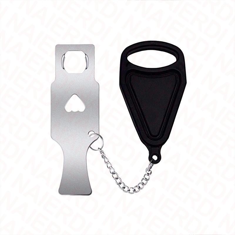 NAIERDI Portable Door Lock Safety Latch Metal Lock Anti Theft Security Lock Great for Travel Dormitory,Airbnb,Hotel,Home, Motel