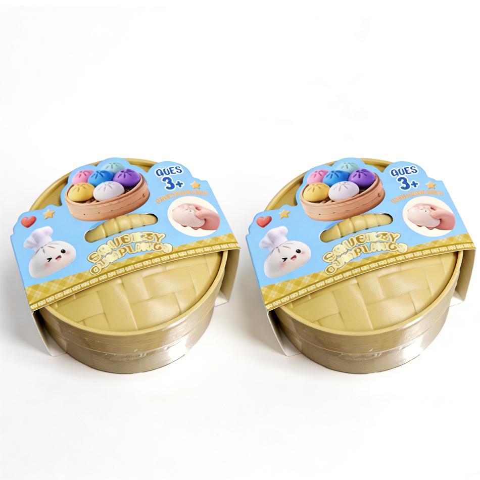 Rainbow Dumpling Squishy Soft Slow Rebound Sensory Squeeze Toy Stress Relief Ball for Anxiety ADHD Autism Funny Gift for Kids