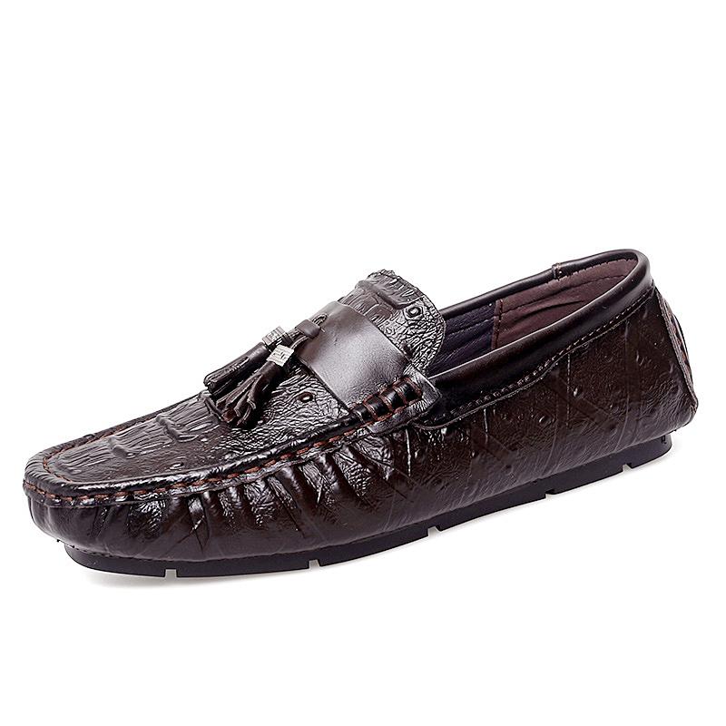 

2025 Handmade Loafers For Men Luxury Designer Genuine Leather Man Moccasins Mens Driving Shoes Male Casual Shoe Slip On Flats 38