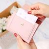 BONITA Women's V-Buckle Mini Half Wallet Approximately 12x9x2cm Pink