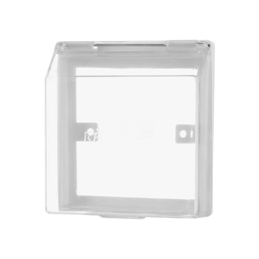 Double Socket 86 Type Waterproof Box Protector Electric Plug Cover Child Safety Box Waterproof Box Bathroom Daily Tool Supplies