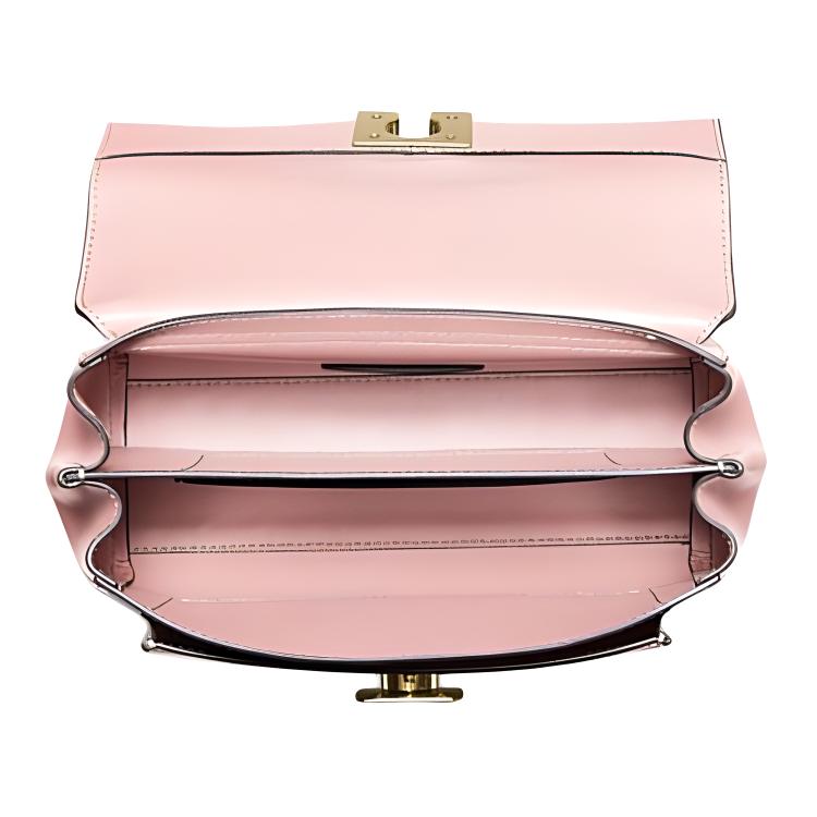 New MICHAEL KORS Lita Leather Handbag Shoulder Bag Crossbody Bag Medium Size Women's Ballet Pink 35T0GXPL2O-648