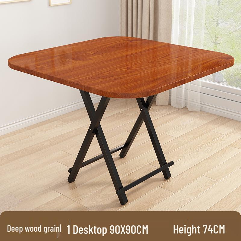 Portable Foldable Dining Table for Small Spaces - Square or Round Options for Apartments or Rental Rooms
