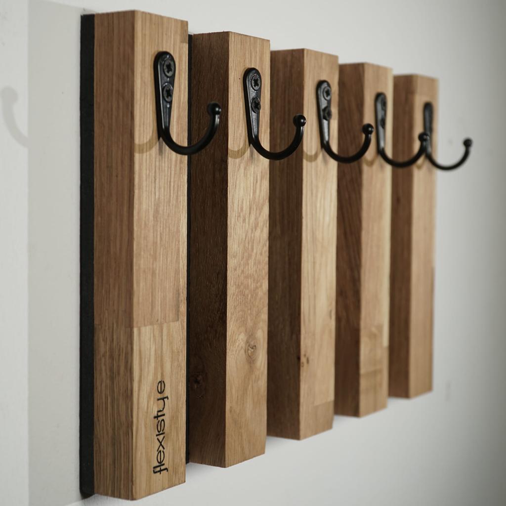 Wooden Key Hanger Lamele 30cm