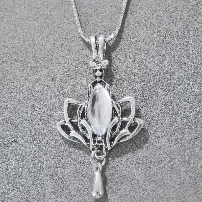 

Богемное Винтажное Ожерелье с Подвеской в виде Полого Лотоса, Женское Изысканное Элегантное Романтичное Очарование, Циркон, Подарок для Вечеринки