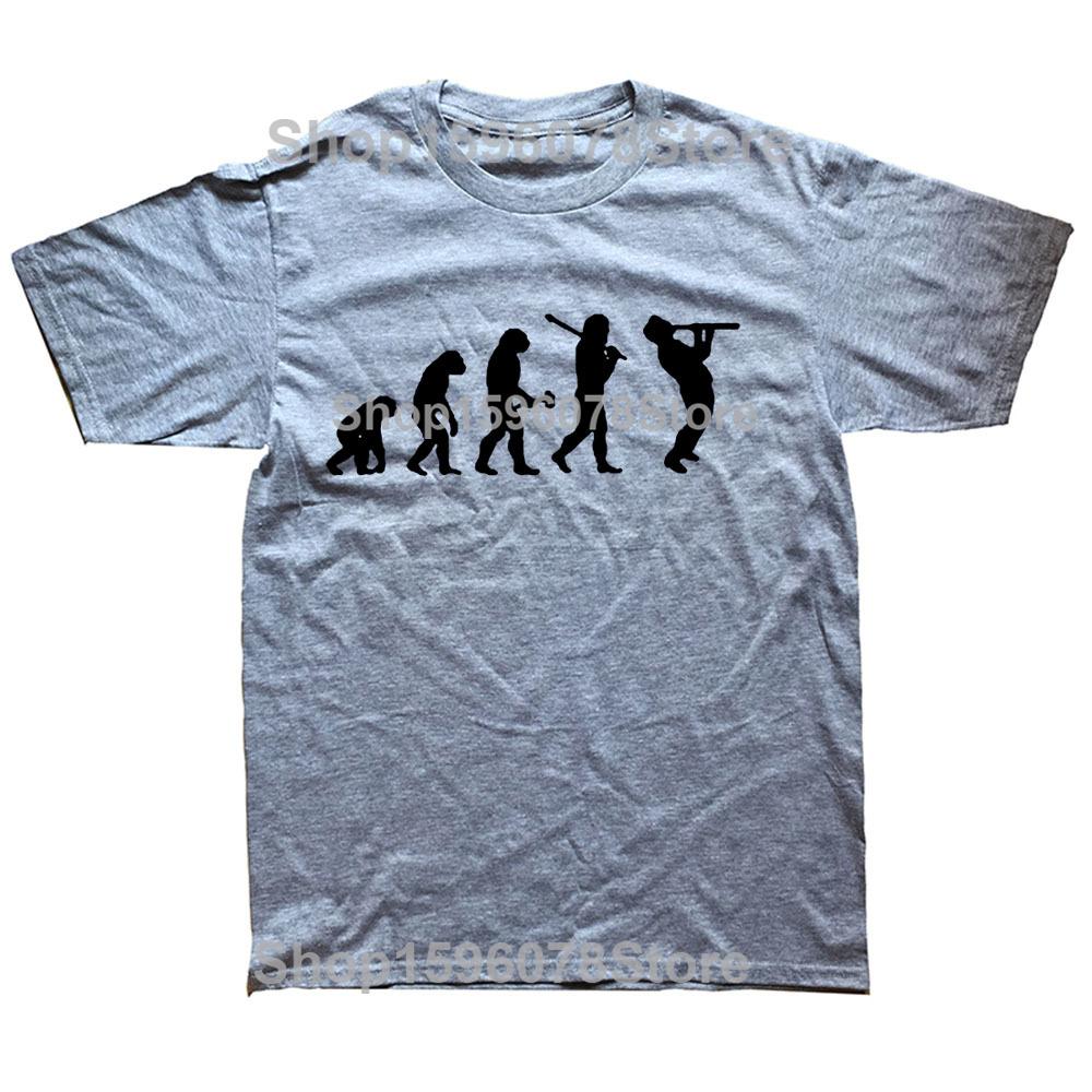 Clarinet Oboe Player Clarinetist Oboist Evolution Print T-Shirt Summer Casual Top Tee Printed T Shirt Fashion