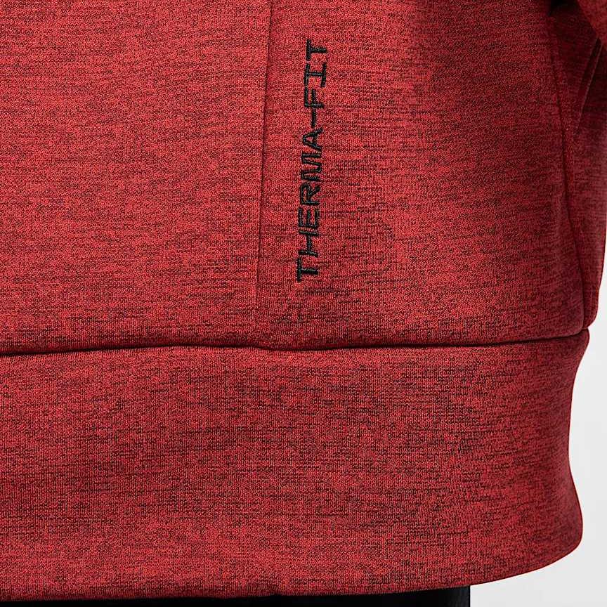 Nike Therma-Fit Warm Training Pullover Hoodie Men Hoodies Team-Red Color-Block University-Red DQ4835-677