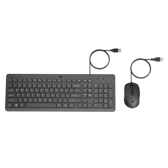 Ensemble clavier souris filaires hp 150 - azerty