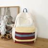 Minimalist Student Backpack With Color Block Design For Casual Travel And Day Trips