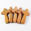 5Pcs Spiritual Decors Wood Holding Crosses Handmade Wood Crosses for Prayer Miniature Pocket Crosses Religious Decors