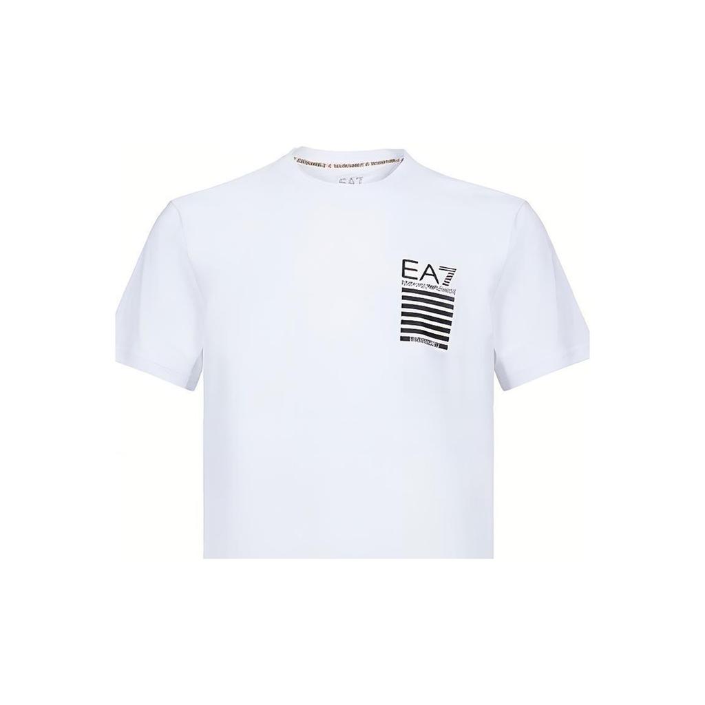 Emporio Armani Letter Logo Casual Simple Short Sleeve T-Shirt Men tops White 3HPT01-PJ3BZ-1100