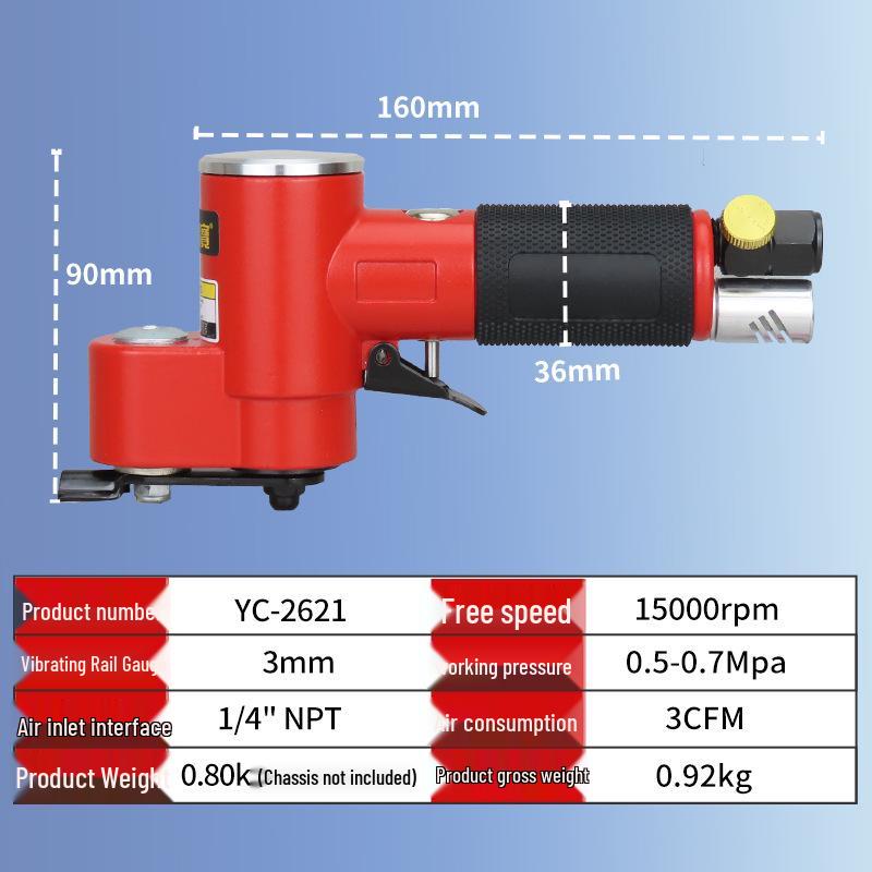 Gaobao Pneumatic Sander/Polisher: Reciprocating Swing Grinder for Small Areas