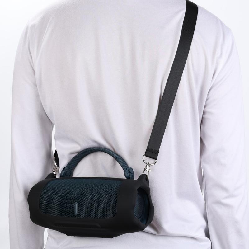Durability Silicone Sleeve for Charge 6 Speaker Shoulder Pouch Shell Ensuring Perfect Fit and Easy Access to Port