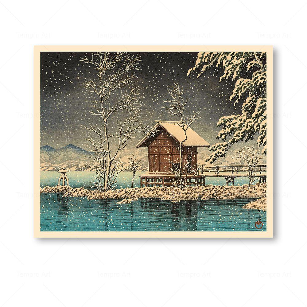 Anime Travel Prints Vintage Japanese Mount Fuji Season Landscape Posters Wall Art Canvas Painting Living Room Decoration Picture