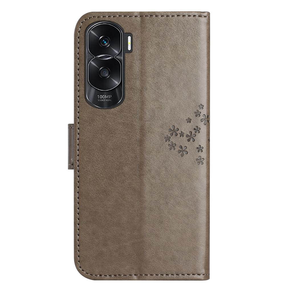 For Honor 90 Lite 5G/X50i 5G Leather Flip Stand Cover Owl Tree Imprinted Wallet Phone Case