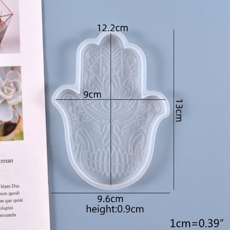 Aroma Plaster Silicone Mold Handicrafts Soap Candle Resin Casting Mold DIY Handmade Cool Hand of Fatima Ornaments Mold