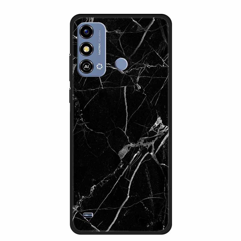 Soft Silicone Cover For ZTE Blade A53 / A53Pro / A53Plus Case Marble TPU Black Protector Case for ZTE Blade A53 Plus Cover Funda