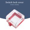 Wall Switches Socket Lockout Cover Clear Plastic Wall Switches Cover Lockable Socket Safety Cover Easy to Install