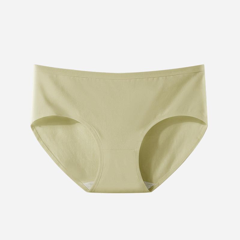 

Стиль Минимализм Женские Трусы из Чистого Хлопка Комфортное Дышащее Белье Green,L
