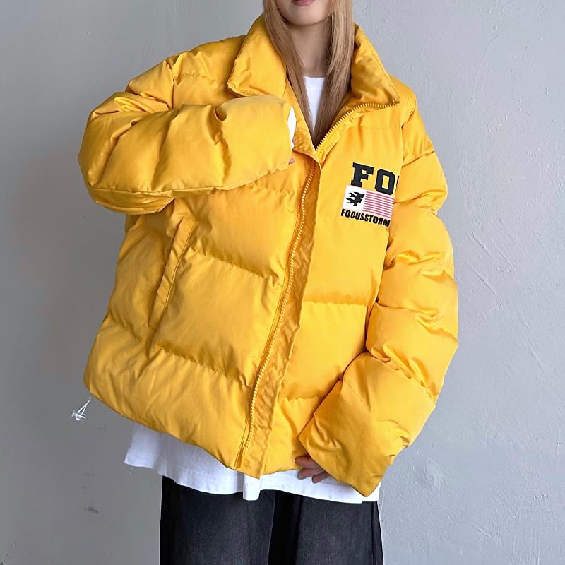 Amerikansk trendy oversized bomullsjakke for kvinner, høst 2024 - High-end, varm street style kåpe