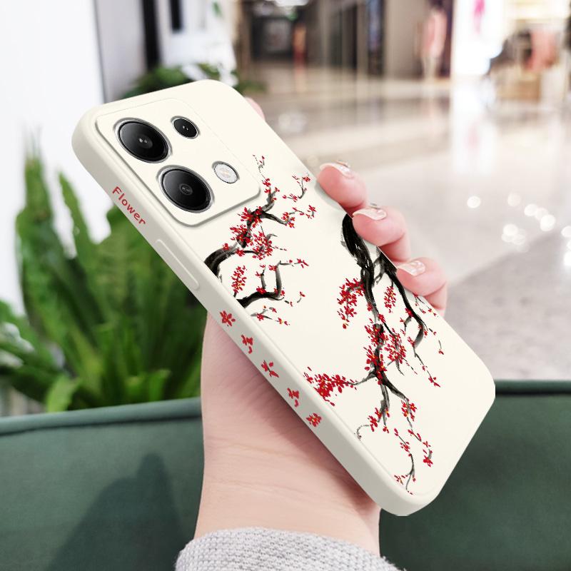 Cold Plum Snow Phone Case For Xiaomi Redmi Note 15 Pro Plus 4G 5G Silicone Cover