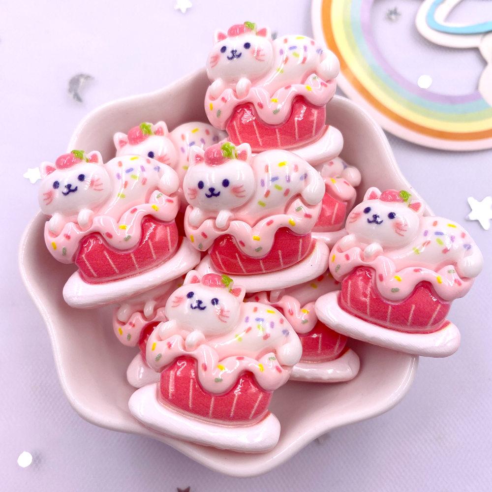 Resin Colorful Kawaii Prince Boy Princess Girl Flat Back Stone Cartoon Figurines 6PCS Scrapbook DIY Bow Decor Accessories Crafts