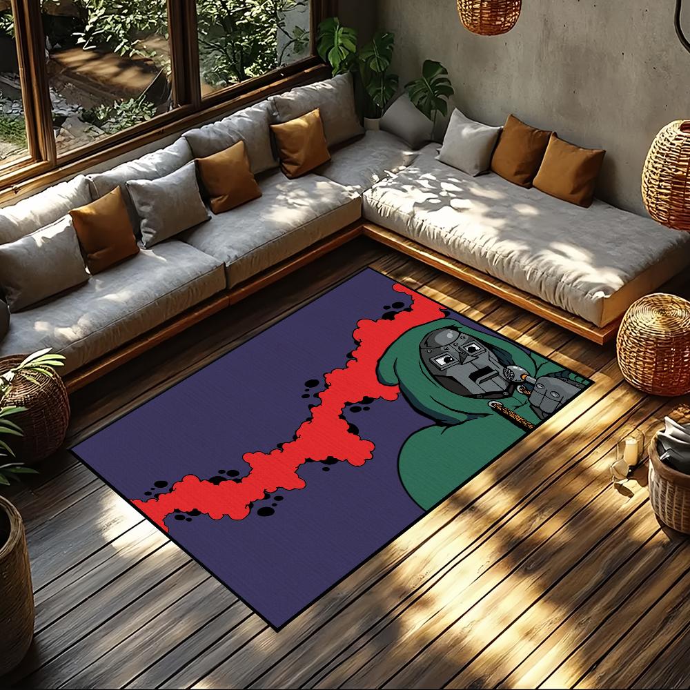 Door Mat Anti-Slip Kitchen Bedroom Handmade Rapper m-MF singer Tufted Rug Carpet DOOM Living Room Entrance Decoration