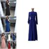 Sleeve Women Long Button Dowm Maxi Dress Evening Party Casual Shirt Dress
