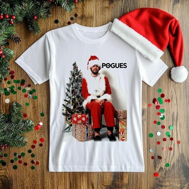 New 2025 Christmas The Pogues Band Gift Xmas White S to 5XL Shirt TU483 Unisex T-Shirt S