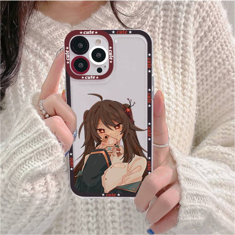 Genshin Hu Tao Phone Case for iPhone 11 12 13 Mini Pro Max 14 Pro Max Case shell