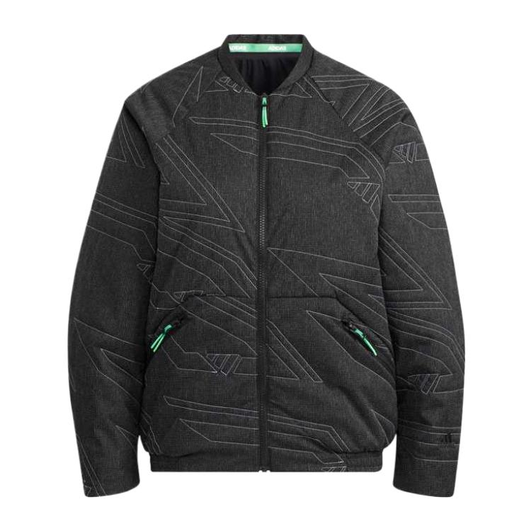 

Adidas Statement Comfortable Warm Stand Collar Long Sleeve Jacket Women Jacket Black GV3537 XS
