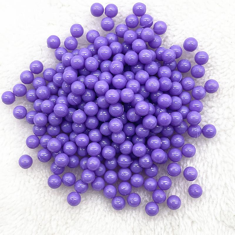 3/4/5/6/8mm Okrągłe Wielokolorowe Akrylowe Koraliki Bez Dziurki Luźne Koraliki do Tworzenia Biżuterii Akcesoria DIY