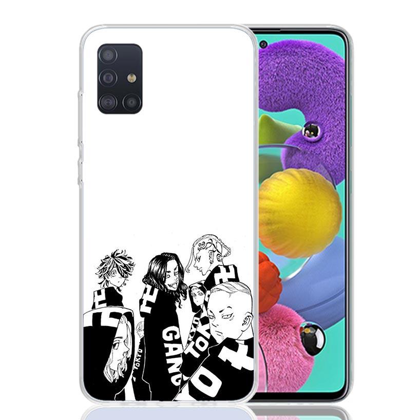 Tokyo Aevengers Black Anime Phone Case For Samsung Galaxy A52 A32 A22 A12 A02S A50S A30S A51 A31 AA71 Note 20 Ultra 10 S10 Plus