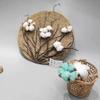 10Pcs Artificial Dried Flower Cotton Stems Floral Branch Stage Home Decoration