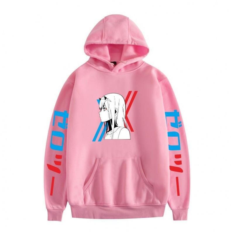 Anime Darling In Franxx Zero Two Kapuzenpullover Unisex Oversized Lässiger Pullover