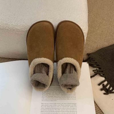 Mocassini Invernali Comodi Casual a Punta Chiusa Mezza Pantofola Slingback Slip-On Mule da Donna Piattaforma Nuovi 2025 Comfort