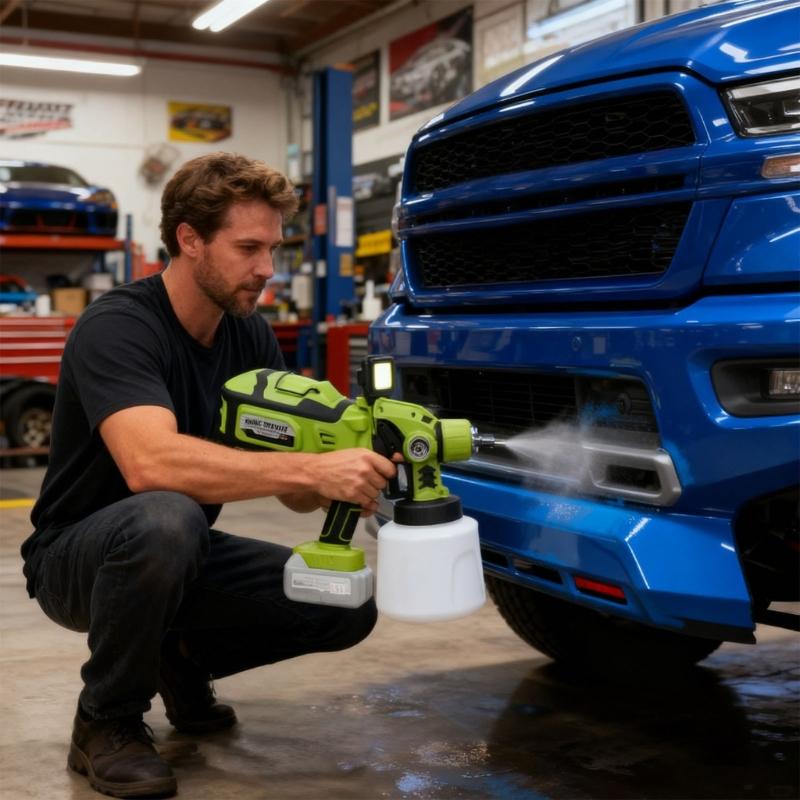 Electric Sprayer Guns 3 Nozzle Size HVLP Household Paint Sprayer Flow Control Easy Sprayings 1400mL Capacity