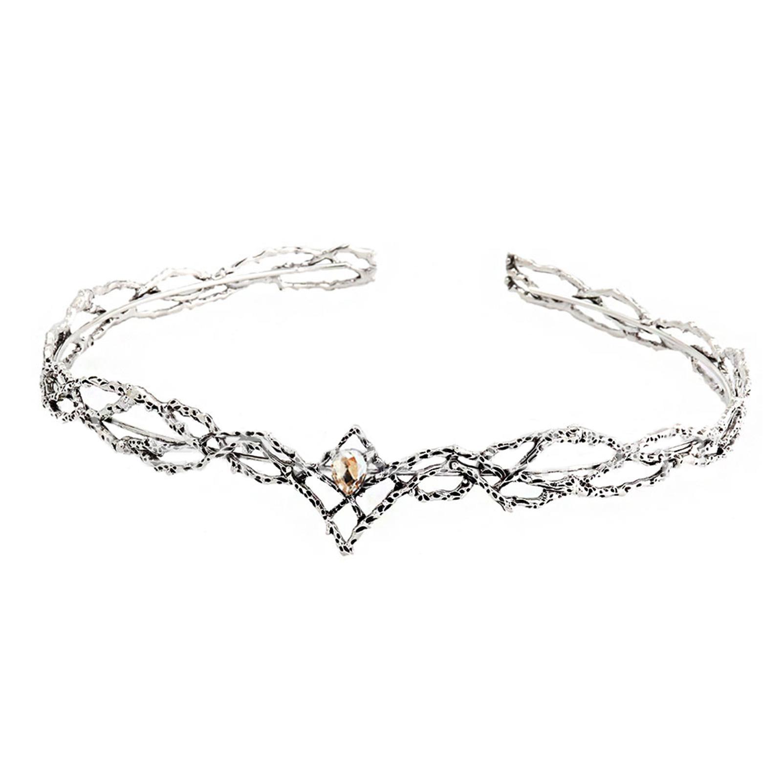 

Модные короны эльфийского короля со стильными бриллиантами, регулируемый размер, элегантный дизайн для вечеринок и свадеб, украшение 4