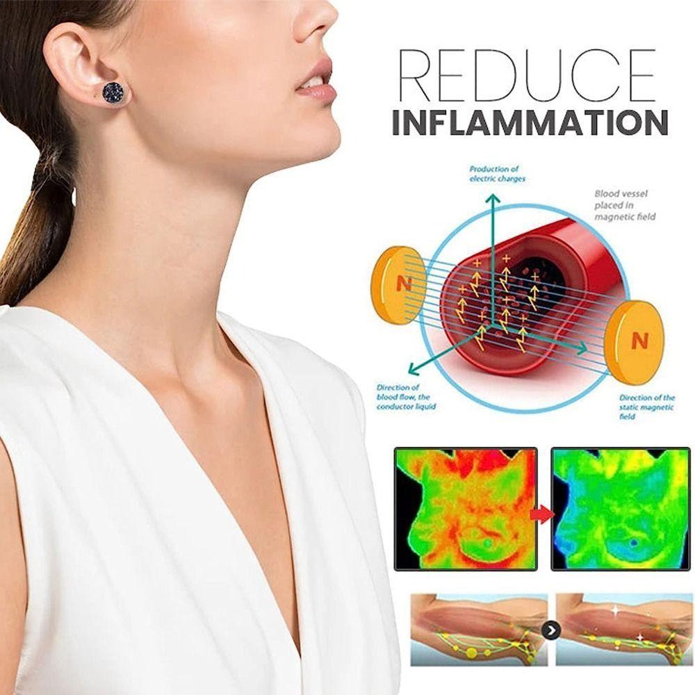 Acupuncture Earrings Magnetherapy Germanium Earrings for Weight Loss Lymphatic Drainage Earrings