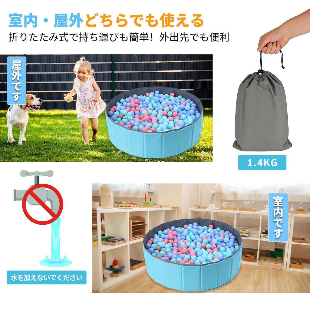 Foldable Ball Pit Kids Playpen 120x30cm (Balls Not Included) Ideal for Children and Pets (Dogs & Cats), Thick, IndoorOutdoor Use, Portable Pet Fence,