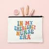 In My Nurse Era Print Women Cosmetic Bag Travel Neceser Toiletries Organizer Bags Women  Canvas Make Up Case Best Gift for Nurse