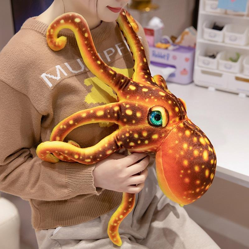 Cartoon Simulation Octopus Doll Plush Toy Marine Animal Octopus Doll Children'S Rag Doll Birthday Gift