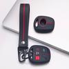Silicone Key Fob Cover with Matching Wrist Strap for Toyota Camry Prado FJ Cruiser Previa RAV4, Fits Toyota Camry Cruiser RAV4, Protective Accessory