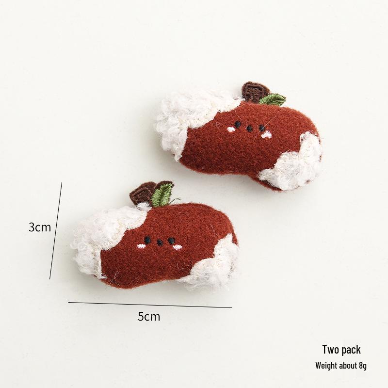 NUCHI Wool Felt Christmas Ornaments: Elk, Star, Snowman, Cane - DIY Decorations