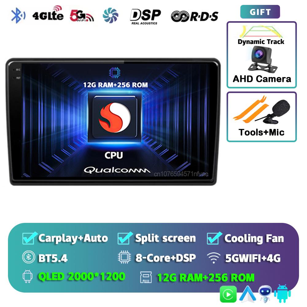 Android 14 Carplay Auto Car Radio For Hyundai H1 2007 - 2015 Multimedia Player Navigation GPS 2Din 4G+Wifi Stereo Head Unit DVD