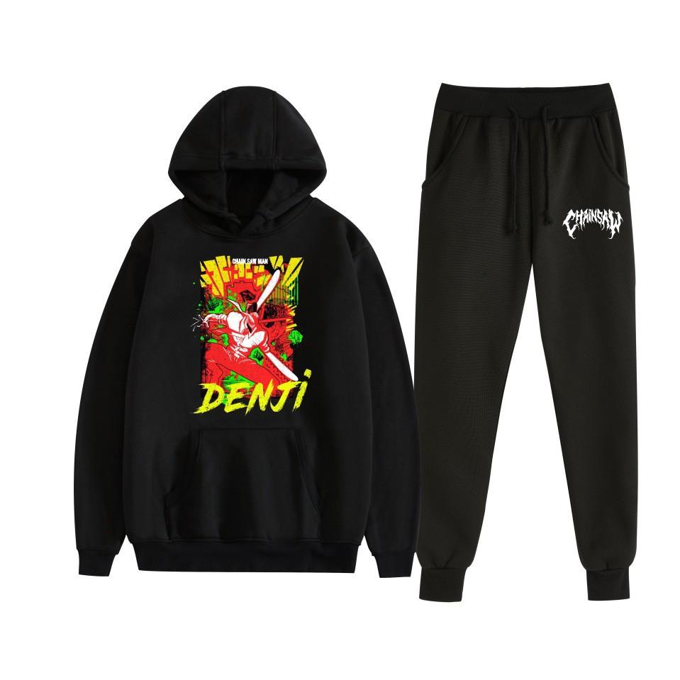 Chainsaw Man Chainsaw Man Anime Loose Hooded Sweater Set Hoodie Spot