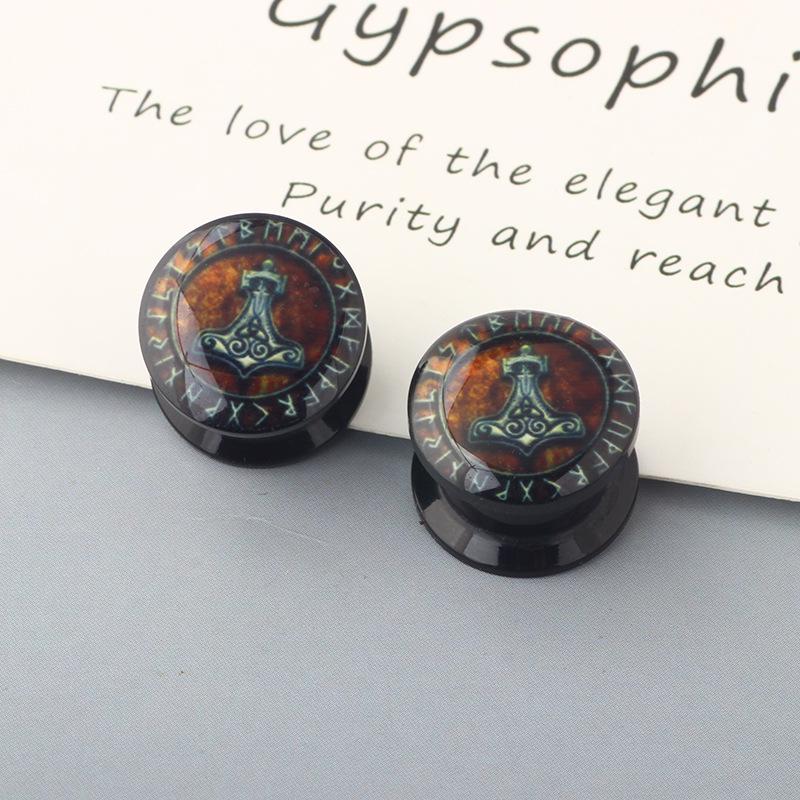 European & American Acrylic Auricle Pulley Ear Expander Jewelry