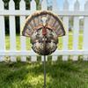 Turkey Ground Stake Hunting Decoy Foldable Flexible Lightweight Structure Ultra-Realistic Wood Decorative Insert for Outdoor