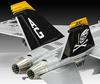 Revell 1/72 scale US Navy F/A18F Super Hornet Jolly Rogers plastic model kit, model number 03834, molded in color