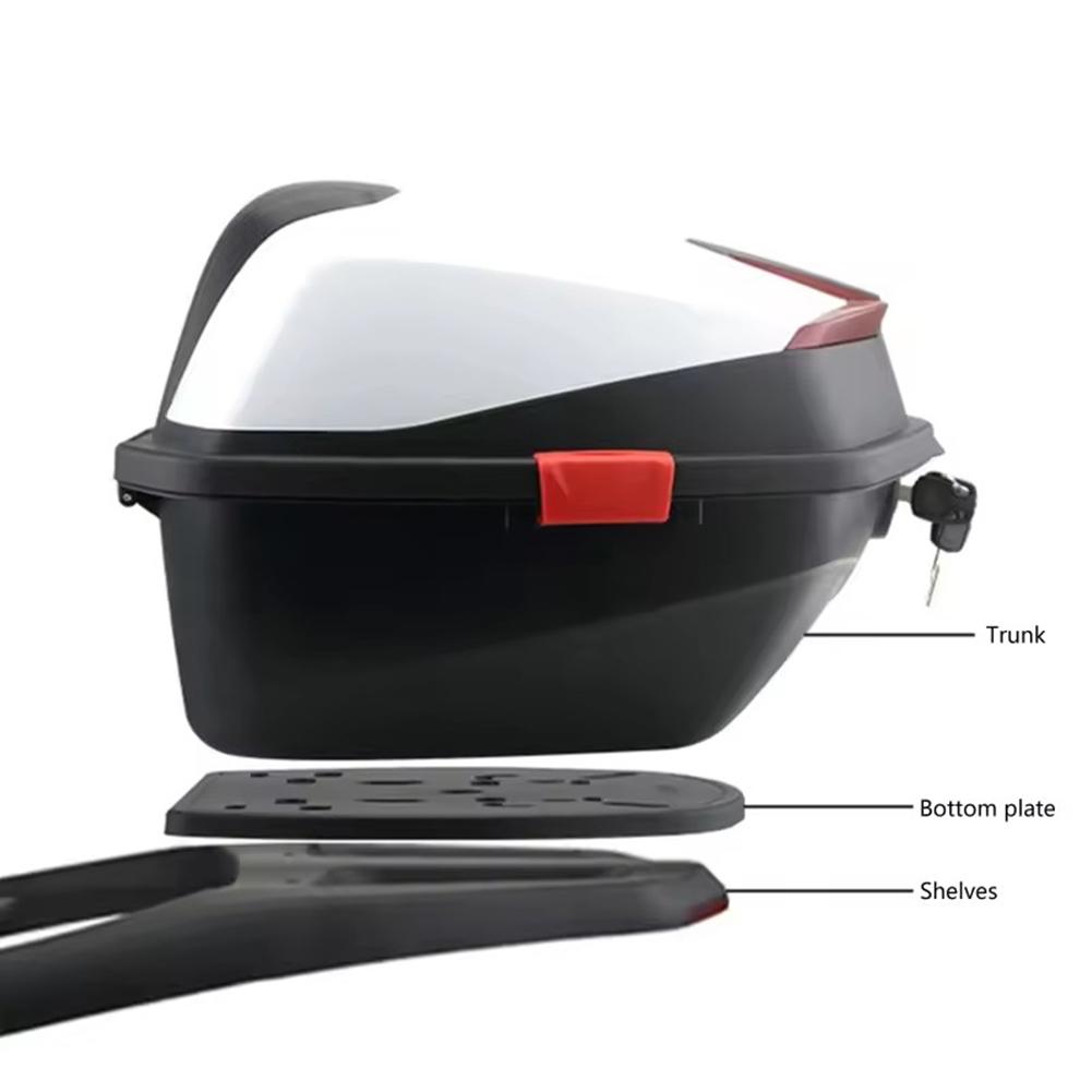 Motorcycle Tail Top Box Rear Luggage Base Plate Bracket For Helmet Trunk Quick Release Shelf Holder